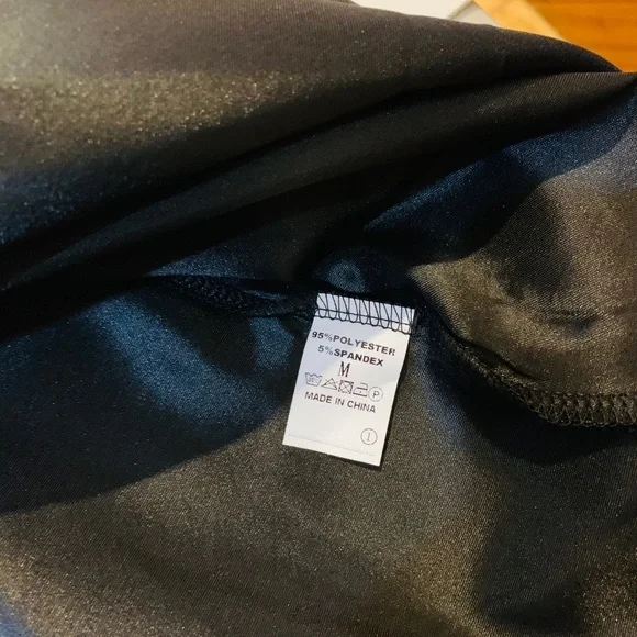 Brand New Black dress w Sequinned Red Top Size M - Picture 8 of 12